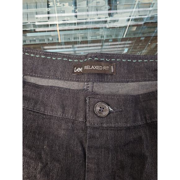 LEE Riders Womens 12 Relaxed Fit Straight Leg Blue Pants - Picture 7 of 7